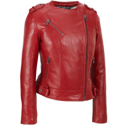 Women Biker Leather Jacket